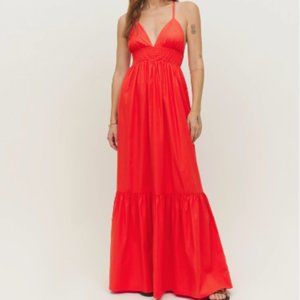 Reformation Grotto Dress in Paprika - size XS